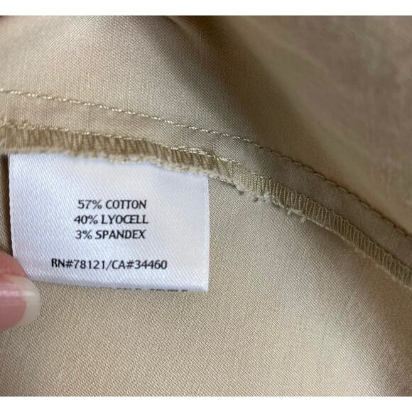 Eileen Fisher Tan Button Front Jacket Women's Large - Picture 11 of 13